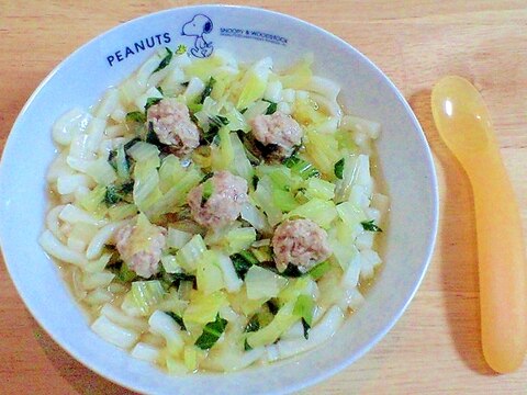 離乳食完了期以降に活躍！栄養満点の肉団子うどん